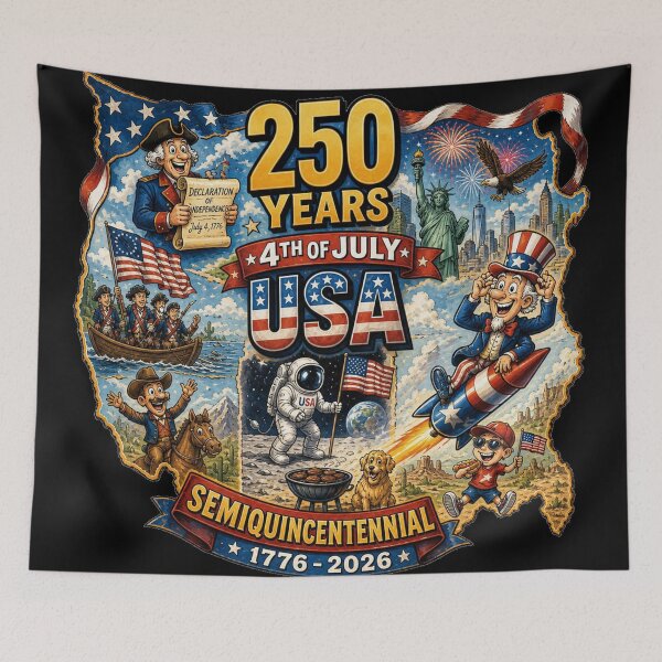 Item preview, Happy Birthday USA - 250 years of awesome designed and sold by Talpha.