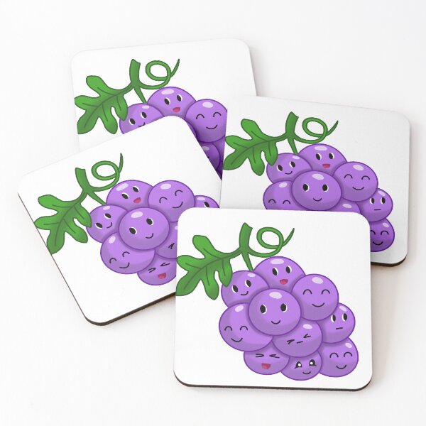 Item preview, Cute Kawaii Grapes designed and sold by LeisuretimeArt.