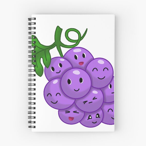 Item preview, Cute Kawaii Grapes designed and sold by LeisuretimeArt.