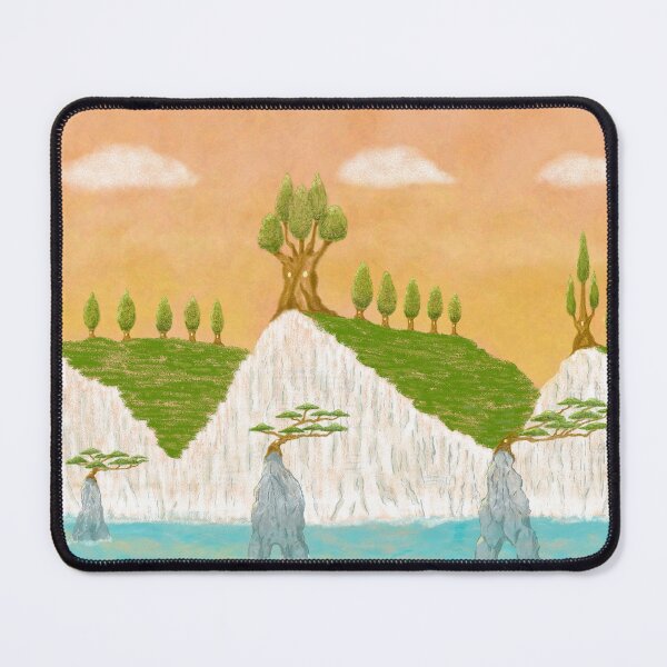 Item preview, Dreamy cliff tree village designed and sold by greenPQBstudio.
