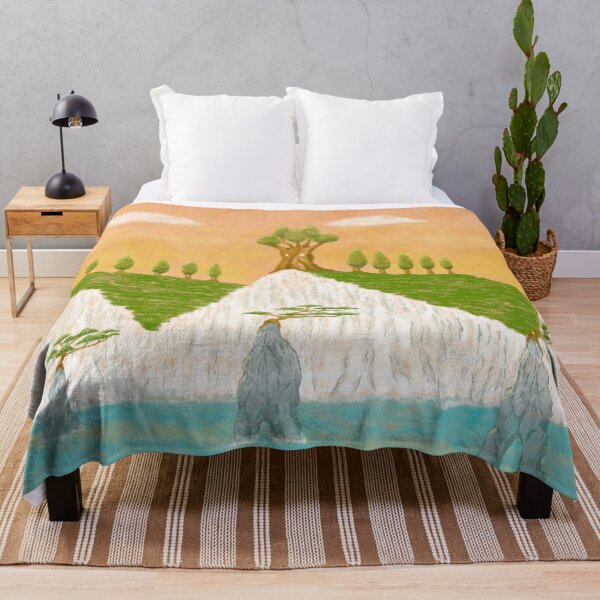 Item preview, Dreamy cliff tree village designed and sold by greenPQBstudio.