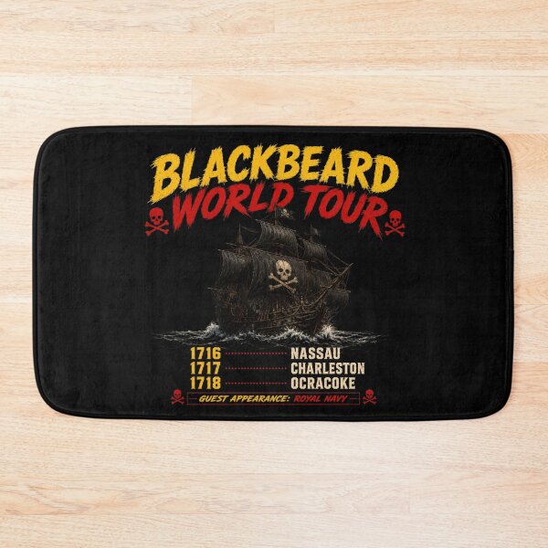 Item preview, Blackbeard World Tour Pirate Adventure Parody designed and sold by Retr0Tshirts.