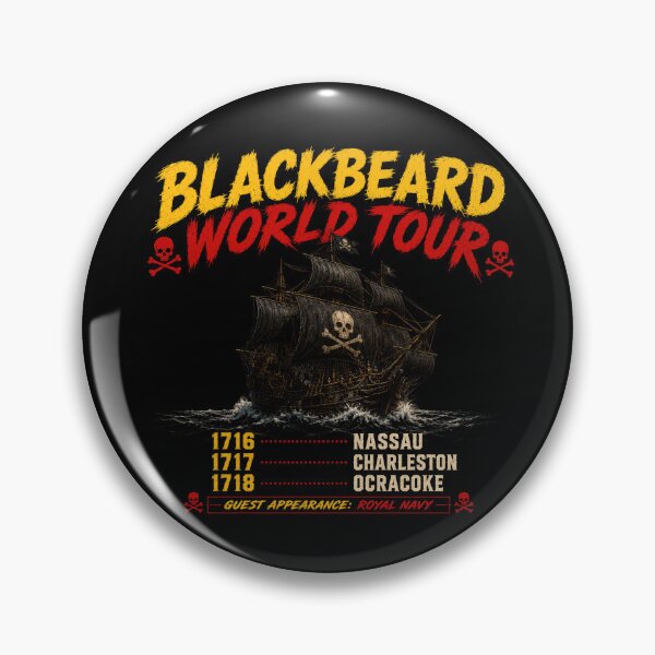 Item preview, Blackbeard World Tour Pirate Adventure Parody designed and sold by Retr0Tshirts.