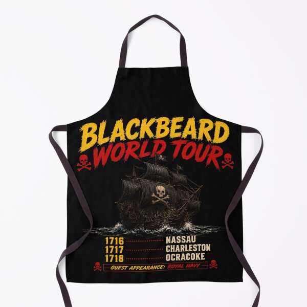 Item preview, Blackbeard World Tour Pirate Adventure Parody designed and sold by Retr0Tshirts.