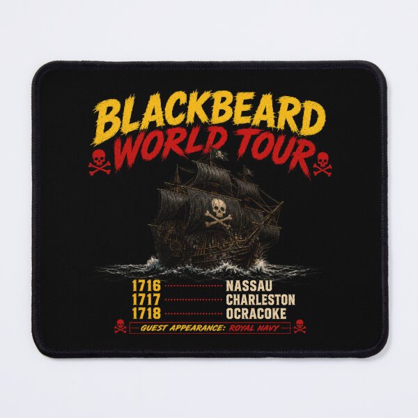 Item preview, Blackbeard World Tour Pirate Adventure Parody designed and sold by Retr0Tshirts.
