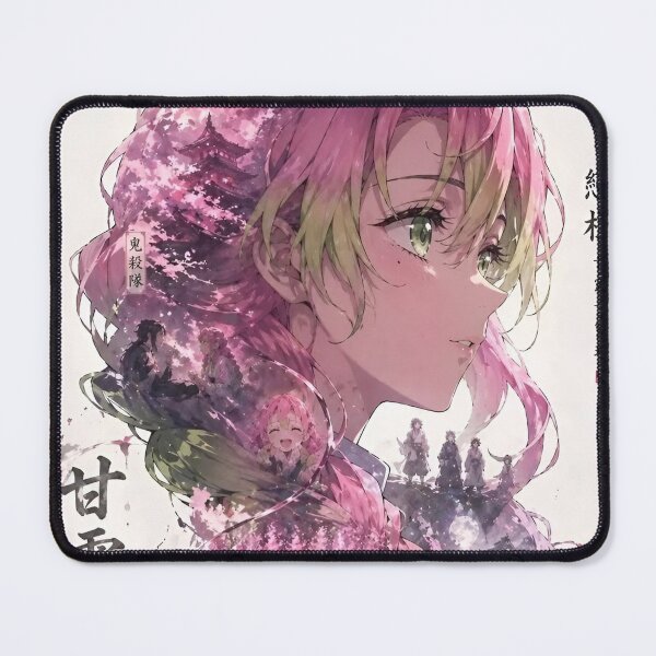 Item preview, Pink Blossom Sword Warrior Anime Art | Cherry Blossom Fantasy Girl Illustration | Elegant Kimono Fighter Wall Decor designed and sold by Dyan4.