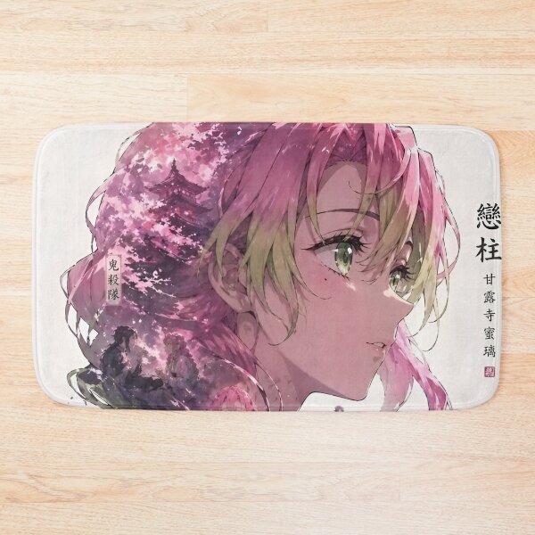 Item preview, Pink Blossom Sword Warrior Anime Art | Cherry Blossom Fantasy Girl Illustration | Elegant Kimono Fighter Wall Decor designed and sold by Dyan4.
