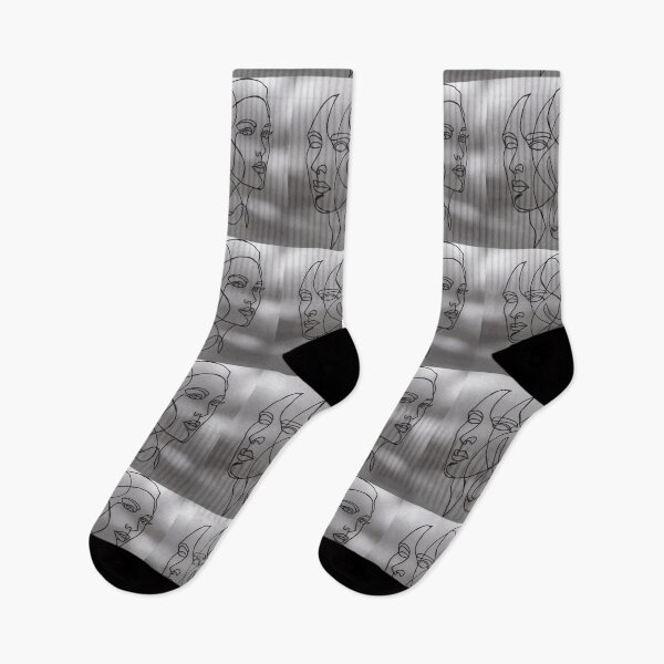 Item preview, Original Hand Sketched One Line Art Overlapping Faces designed and sold by FineLineVibes.
