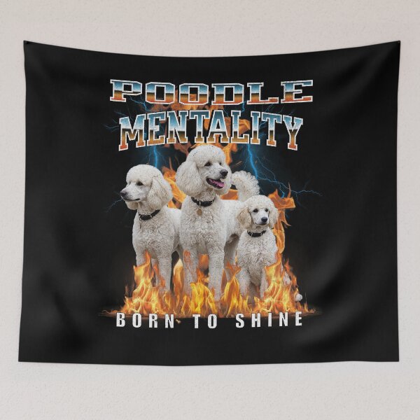 Item preview, Poodle Mentality Born To Shine – Elegant Dog Breed Gift designed and sold by HoshisWorld2018.