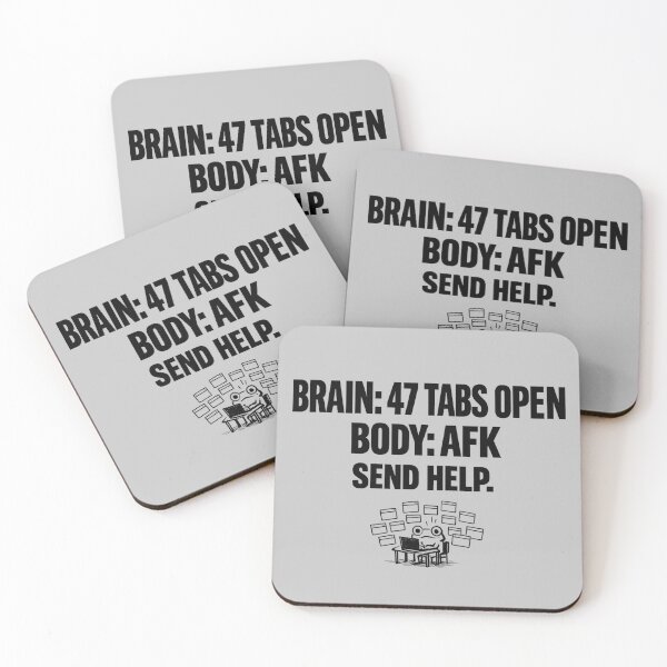 Item preview, Brain 47 Tabs Open ADHD Frog Funny Shirt Neurodivergent Gift Overstimulated Tee Mental Health Humor Shirt ADHD Frog Gift designed and sold by Moss & Mellow.