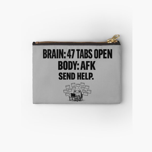 Item preview, Brain 47 Tabs Open ADHD Frog Funny Shirt Neurodivergent Gift Overstimulated Tee Mental Health Humor Shirt ADHD Frog Gift designed and sold by Moss & Mellow.