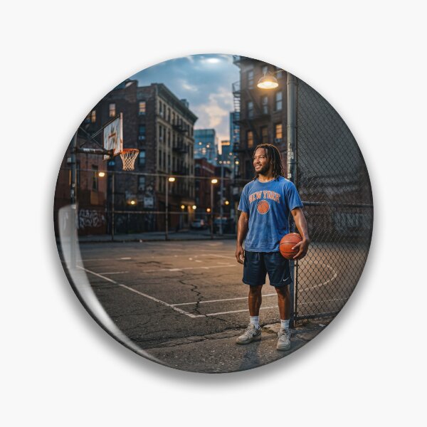 Item preview, Jalen Brunson NY Knicks NYC Playground Portrait designed and sold by Home Decor Art.