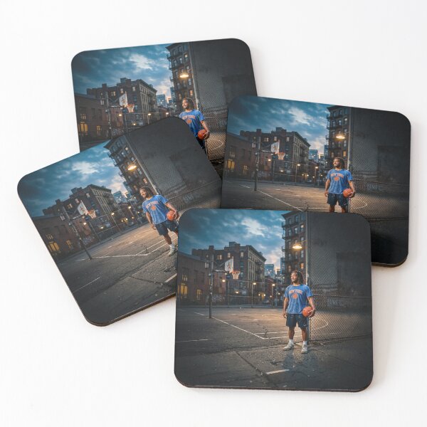 Item preview, Jalen Brunson NY Knicks NYC Playground Portrait designed and sold by Home Decor Art.