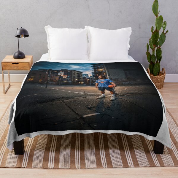 Item preview, Jalen Brunson NY Knicks NYC Playground Portrait designed and sold by Home Decor Art.