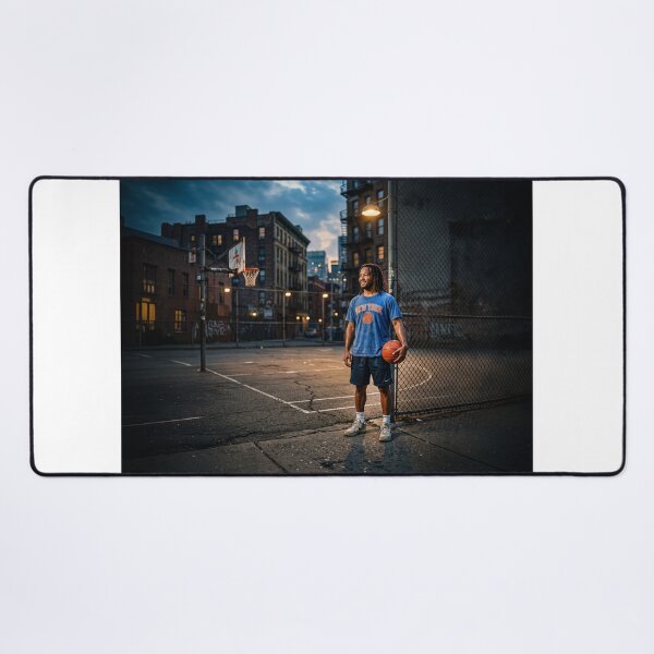 Item preview, Jalen Brunson NY Knicks NYC Playground Portrait designed and sold by Home Decor Art.