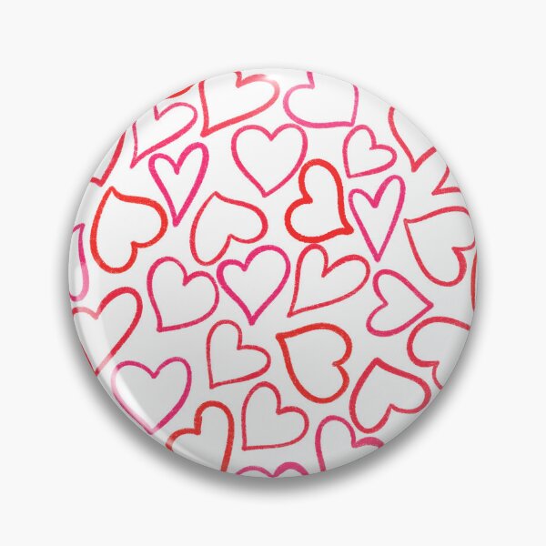 Item preview, Red and Pink Outline Heart Collage designed and sold by somimalikkk.