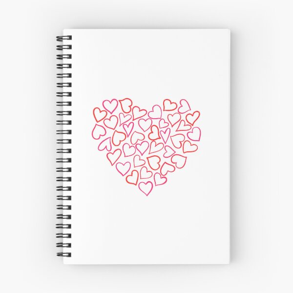 Item preview, Red and Pink Outline Heart Collage designed and sold by somimalikkk.