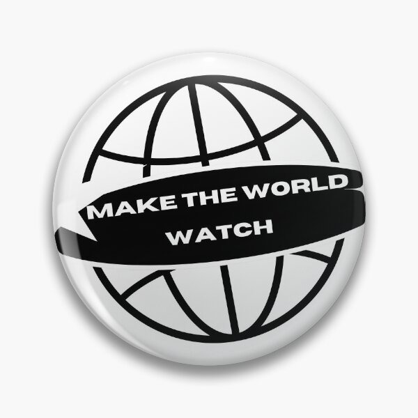 Item preview, Make The World Watch Retro Globe Motivational Design designed and sold by SmartMoneyMugs .
