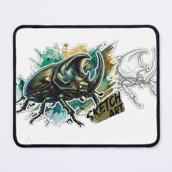 Item preview, Rhinoceros Beetle Sketch Study designed and sold by Aquinoxx.
