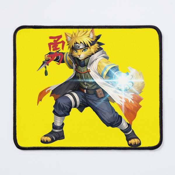 Item preview, Yellow Flash Anime Cat - Lightning Speed Shinobi Kitty designed and sold by FANTASYoDarknes.