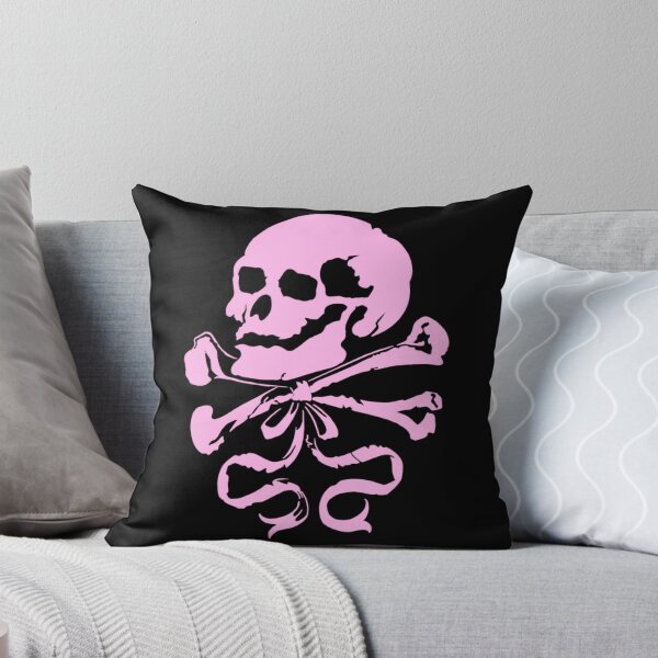 Item preview, Skull, Crossbones and Bow ( pink ) designed and sold by The Noir Arts.