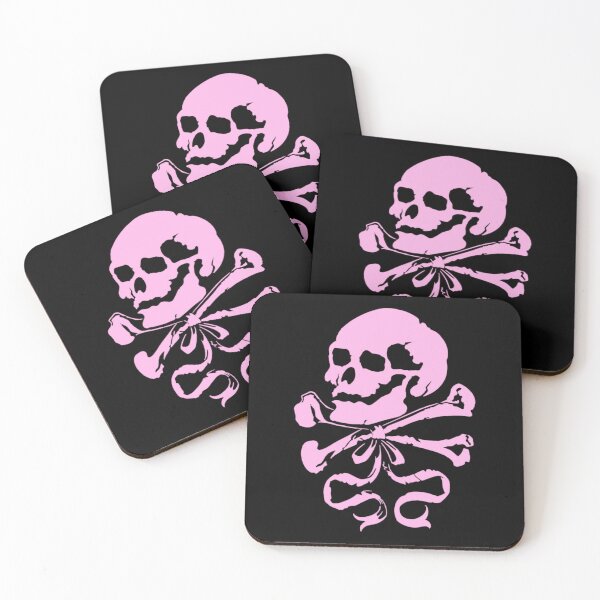Item preview, Skull, Crossbones and Bow ( pink ) designed and sold by The Noir Arts.