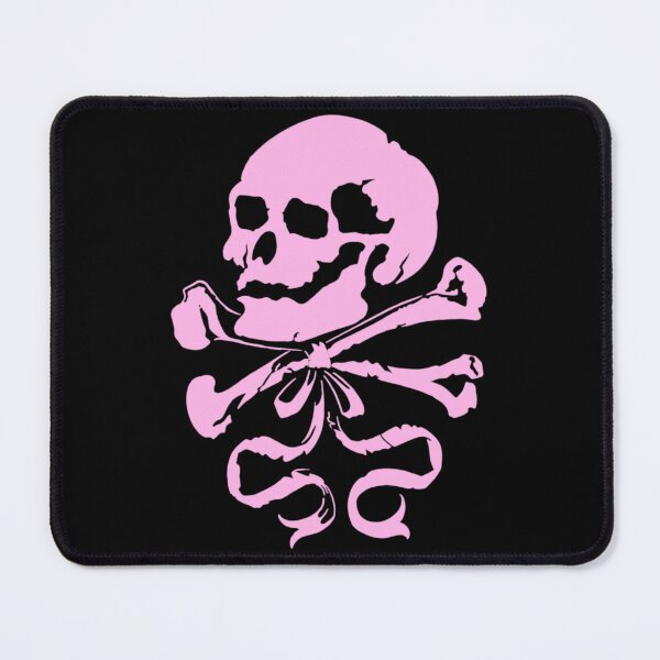 Item preview, Skull, Crossbones and Bow ( pink ) designed and sold by The Noir Arts.