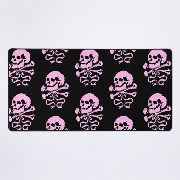 Item preview, Skull, Crossbones and Bow ( pink ) designed and sold by The Noir Arts.