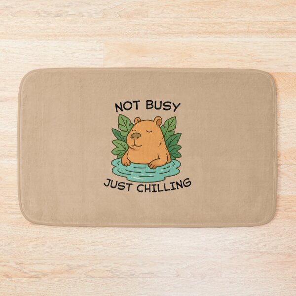 Item preview, Chill Capybara in Hot Spring designed and sold by meesara.