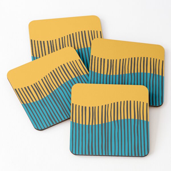 Item preview, Abstract Wavy Stripe Pattern Modern Geometric Art designed and sold by Volt Junkies.