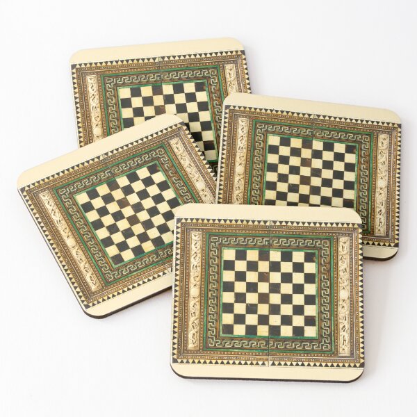 Item preview, Antique Chess Board designed and sold by collageDP.