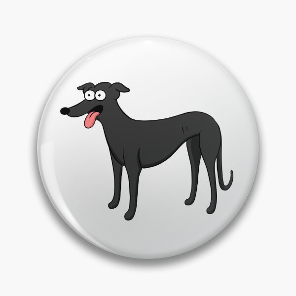 Item preview, Santa's Little Helper Style Black Hound designed and sold by Tessa Draws Stoof.