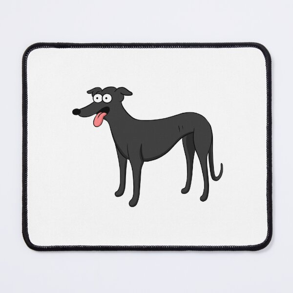 Item preview, Santa's Little Helper Style Black Hound designed and sold by Tessa Draws Stoof.