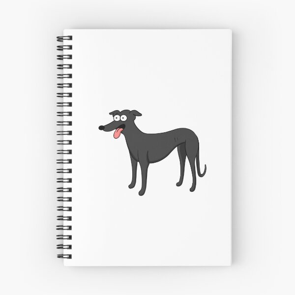 Item preview, Santa's Little Helper Style Black Hound designed and sold by Tessa Draws Stoof.