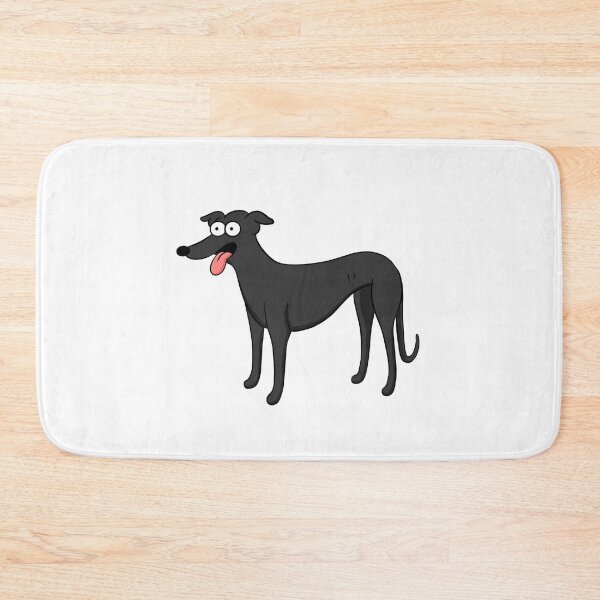 Item preview, Santa's Little Helper Style Black Hound designed and sold by Tessa Draws Stoof.