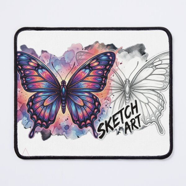 Item preview, Butterfly – From Sketch to Life designed and sold by Aquinoxx.