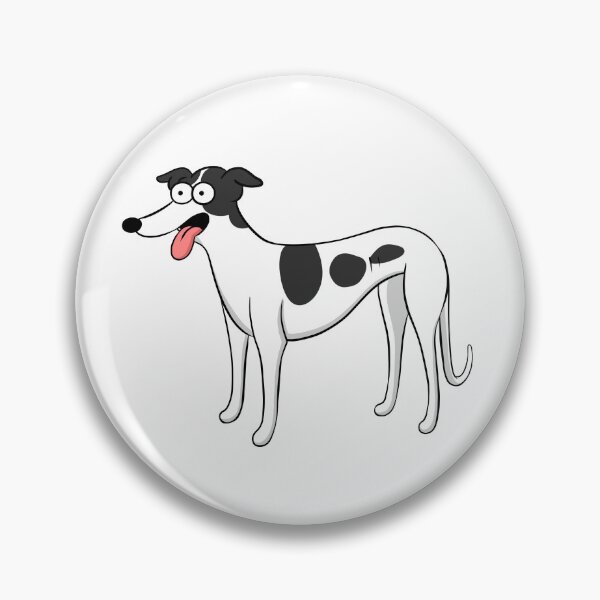 Item preview, Santa's Little Helper Style White and Black Hound designed and sold by Tessa Draws Stoof.
