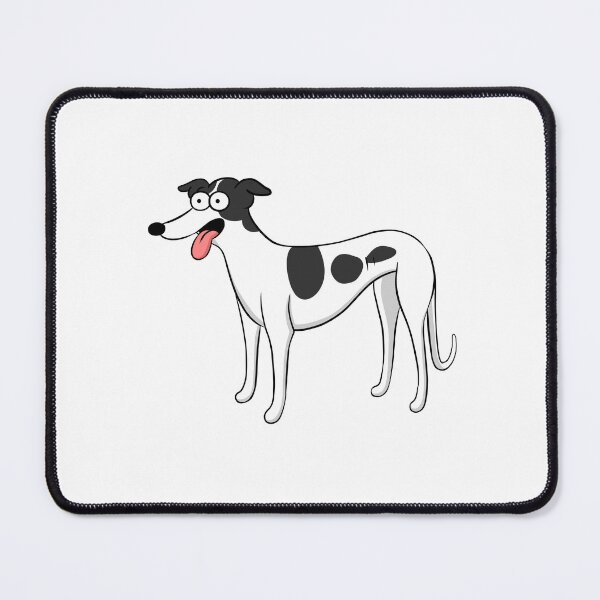 Item preview, Santa's Little Helper Style White and Black Hound designed and sold by Tessa Draws Stoof.