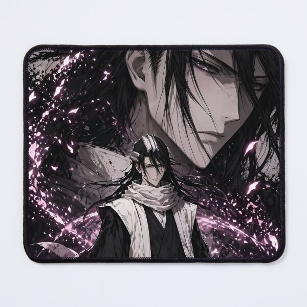 Item preview, Kuchiki Byakuya | Dark Ronin Samurai Anime Art | Shadow Warrior Aesthetic Illustration | Purple Energy Sword Fighter Wall Decor designed and sold by Dyan4.