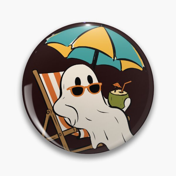 Item preview, Having a Bootiful Time at the Beach Funny Ghost Pun designed and sold by glowvim.