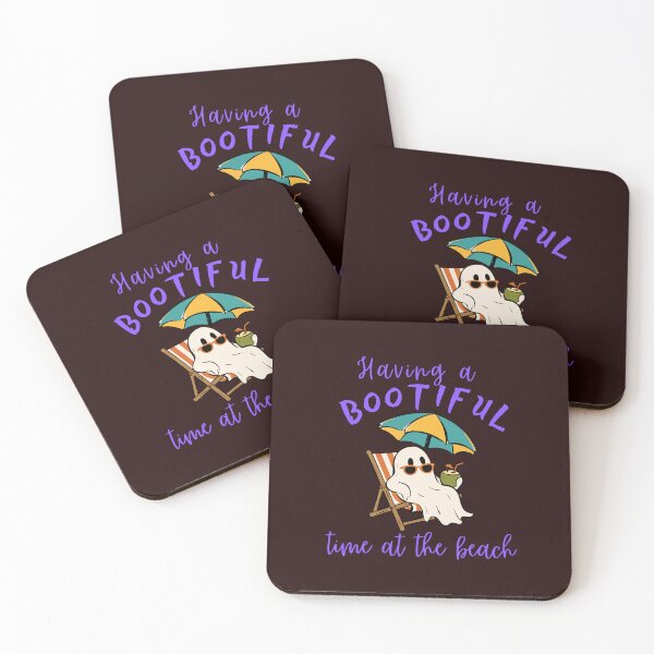 Item preview, Having a Bootiful Time at the Beach Funny Ghost Pun designed and sold by glowvim.