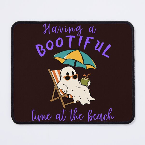 Item preview, Having a Bootiful Time at the Beach Funny Ghost Pun designed and sold by glowvim.
