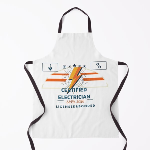 Item preview, "Certified Electrician Estd 2026 Retro Tradesman Badge T-Shirt" designed and sold by Meharshop.