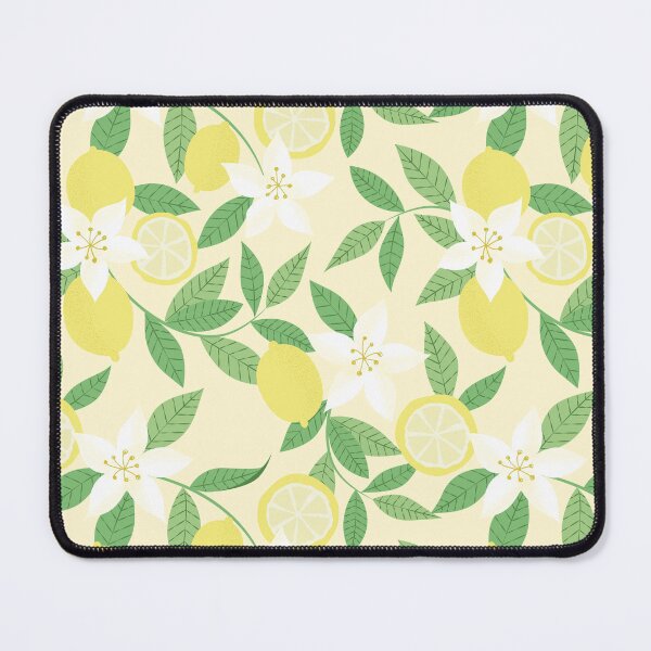 Item preview, Lemon Blossom Pattern Citrus Floral , Butter Yellow Botanical Summer Design designed and sold by anigui.