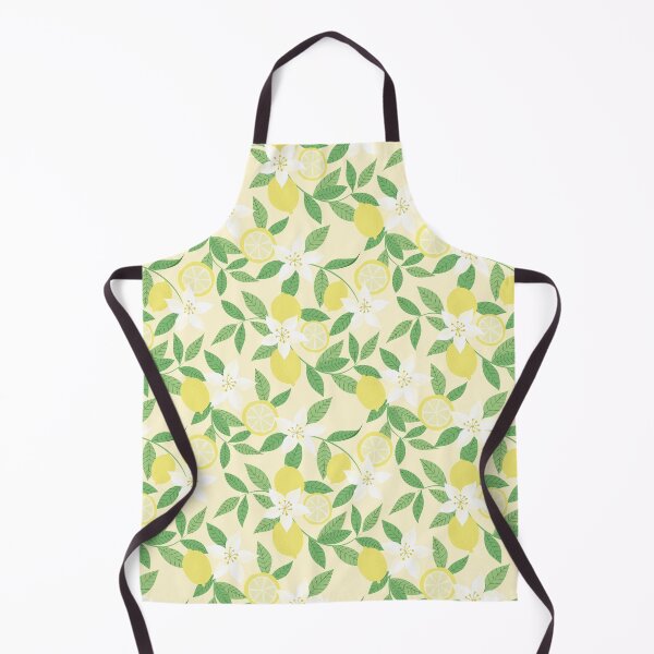 Item preview, Lemon Blossom Pattern Citrus Floral , Butter Yellow Botanical Summer Design designed and sold by anigui.