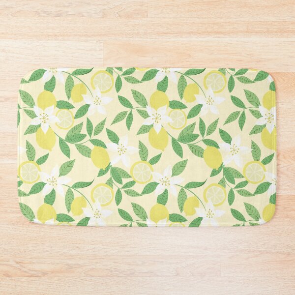 Item preview, Lemon Blossom Pattern  Citrus Floral , Butter Yellow Botanical Summer Design designed and sold by anigui.