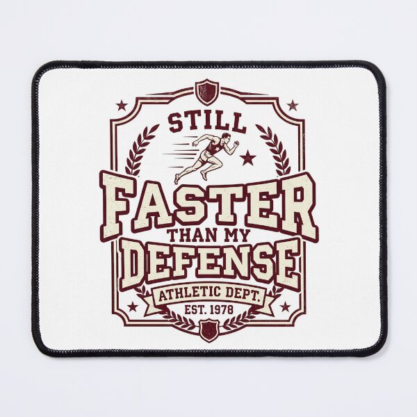 Item preview, Still Faster Than My Defense — Vintage Soccer Football Tee designed and sold by HOLOPEELS.
