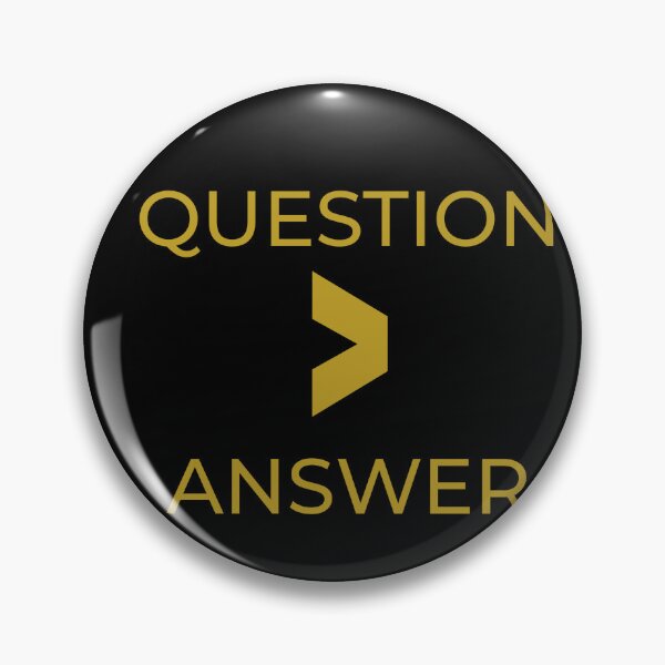 Item preview, Question > Answer – Minimalist Philosophical Typography Art designed and sold by QCena.
