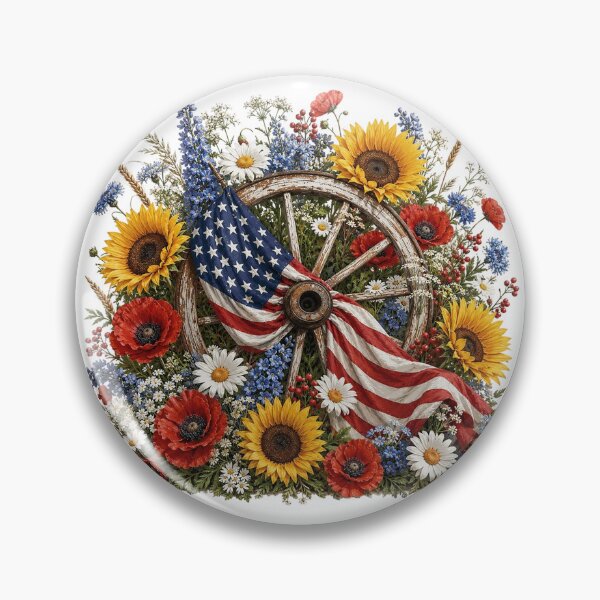 Artikelvorschau, Rustikale amerikanische Sonnenblumen-Wagenrad-Dekoration entworfen und verkauft von PetalGarden.