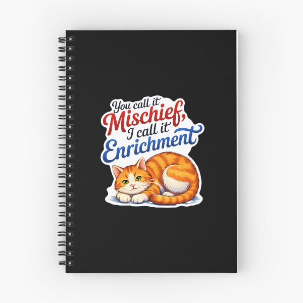 Item preview, You Call It Mischief, I Call It Enrichment Cat designed and sold by Canvas-Whispers.
